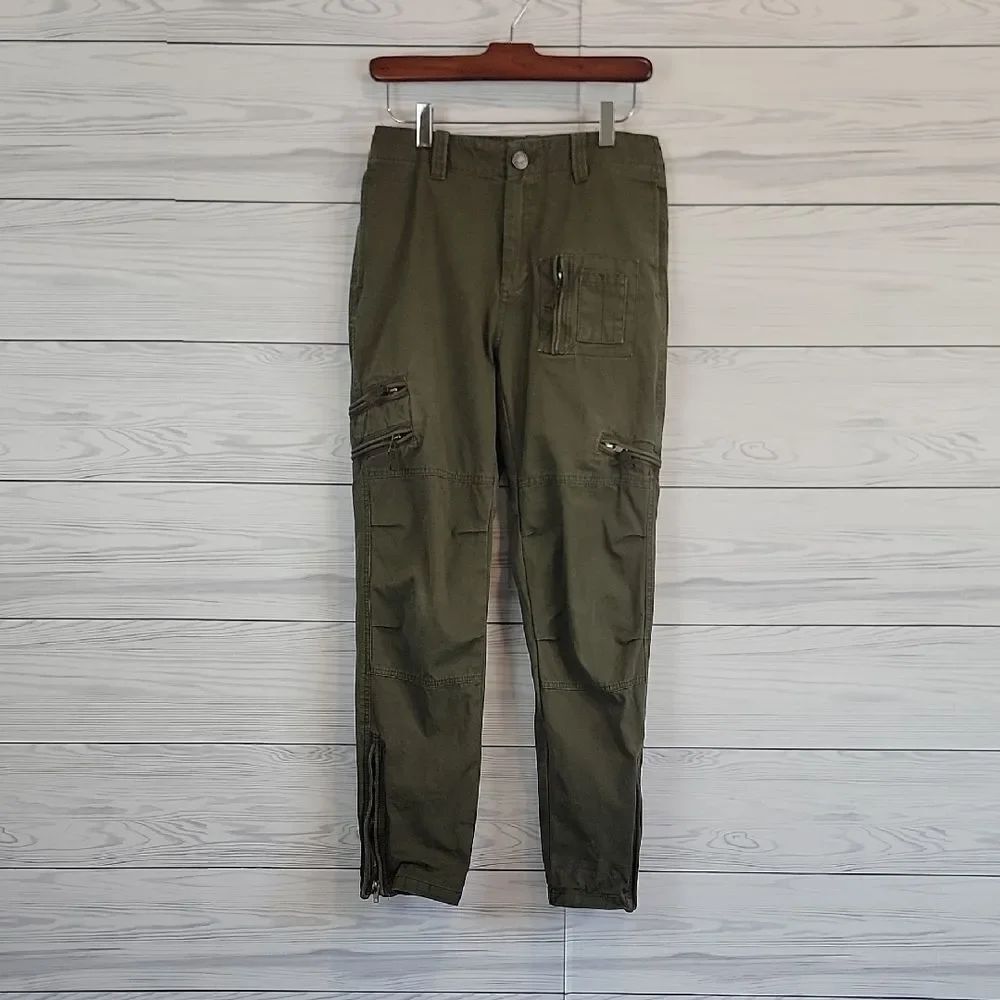 Free Knight Airborne Cargo Pants Olive Green Womens Size Waist 29